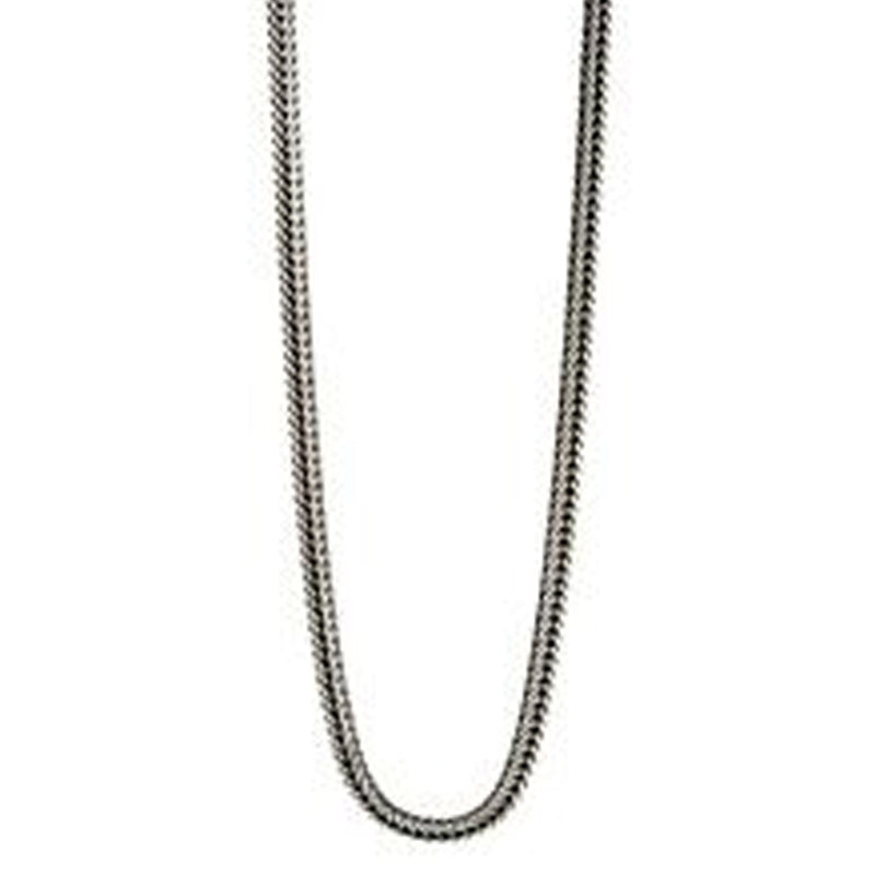 Fred Bennett Sterling Silver Oxidised Foxtail Chain N4277