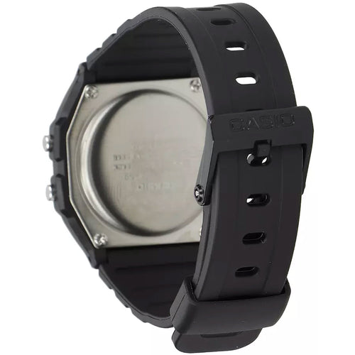 Casio Gents Classic Retro Alarm Chronograph Black Digital Watch W-59-1VQES