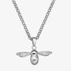Hot Diamonds Sterling Silver Natural Bee Pendant & Chain DP565